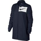 Women's Nike Sportswear Swoosh Snap Front Jacket, Size: Medium, Light Blue