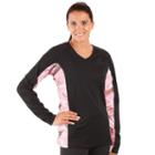 Huntworth Lifestyle Colorblock V-neck Hiking Top - Women's, Size: Large, Black