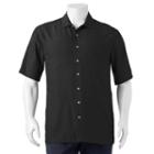 Big & Tall Batik Bay Classic-fit Solid Casual Button-down Shirt, Men's, Size: L Tall, Black