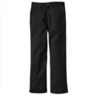 Boys 8-20 Chaps School Uniform Comfort Stretch Chino Pants, Boy's, Size: 8, Black
