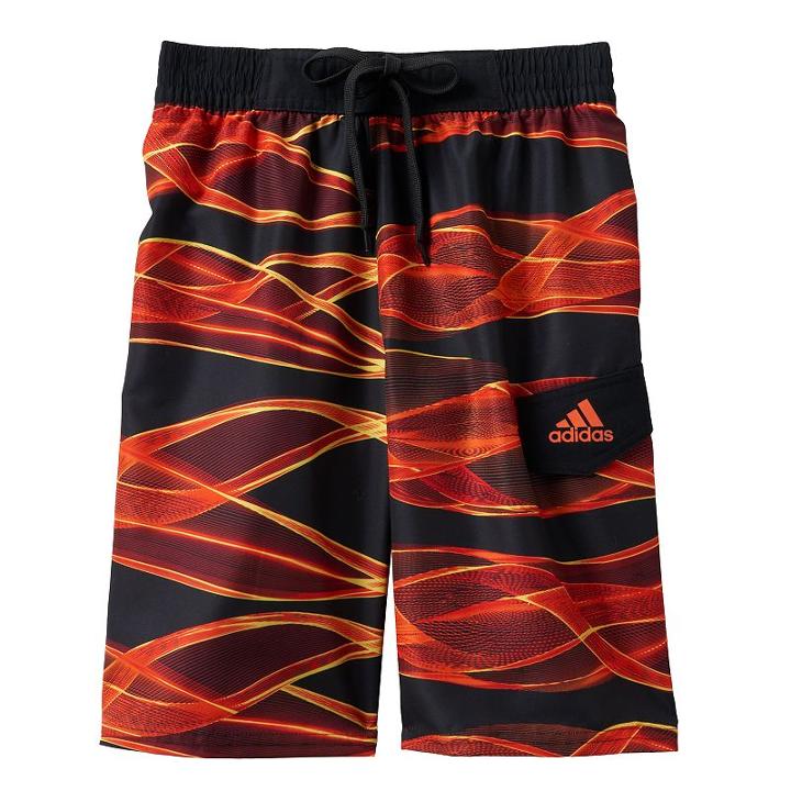 Boys 8-20 Adidas Make Waves Board Shorts, Boy's, Size: Xl(18/20), Orange