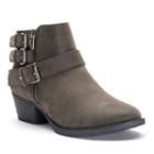 Sonoma Goods For Life&trade; Women's Buckle Ankle Boots, Size: 10, Grey