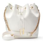 Instyle Drawstring Bucket Bag, Women's, White