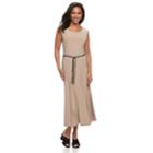Women's Nina Leonard Scoopneck A-line Dress, Size: Small, Dark Brown