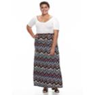 Plus Size French Laundry Chevron Maxi Skirt, Women's, Size: 3xl, Orange