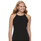 Juniors' Candie's&reg; Ruffled High-neck Tank, Teens, Size: Xs, Oxford