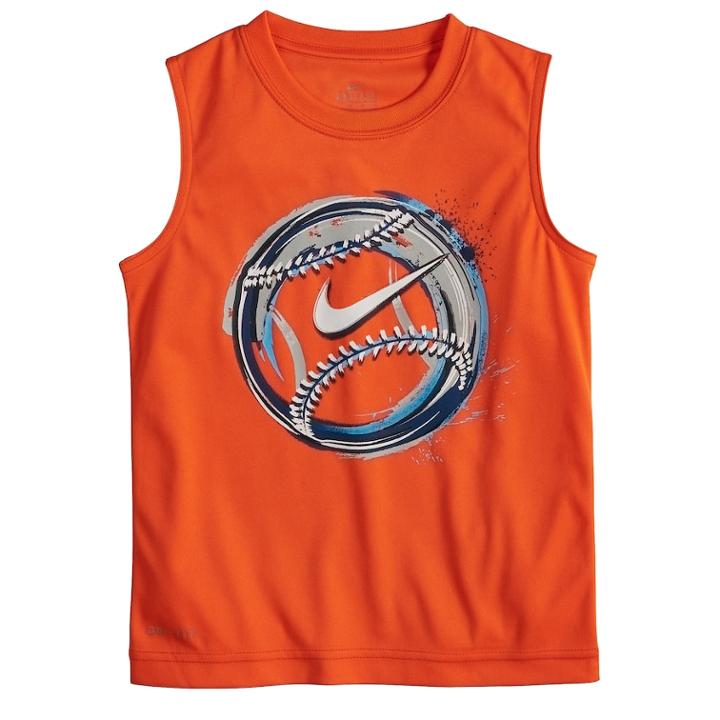 Boys 4-7 Nike Baseball Muscle Tee, Size: 5, Brt Red