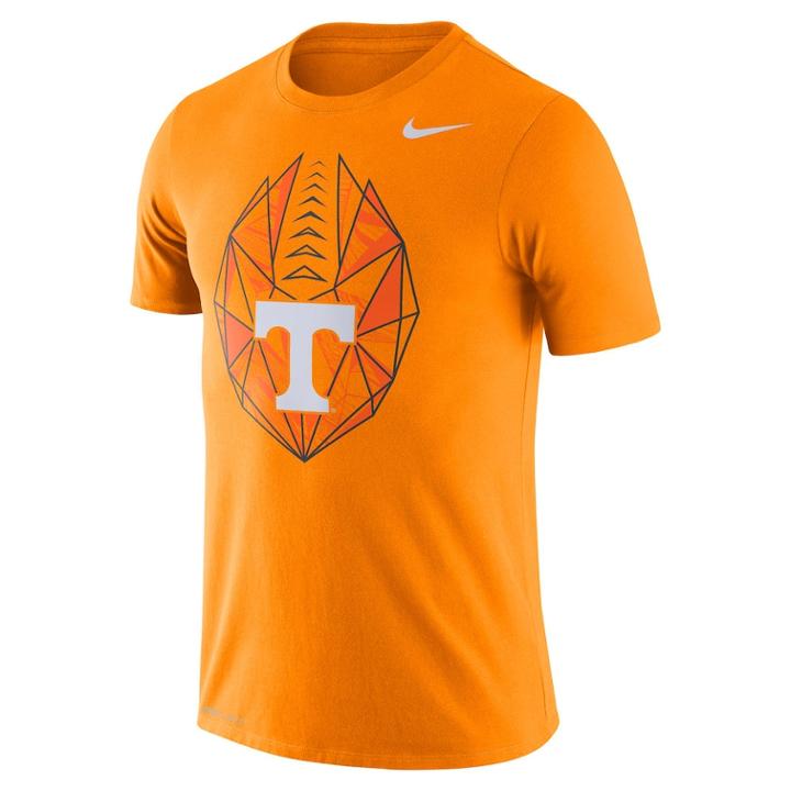 Men's Nike Dri-fit Tennessee Volunteers Geo Football Tee, Size: Large, Orange