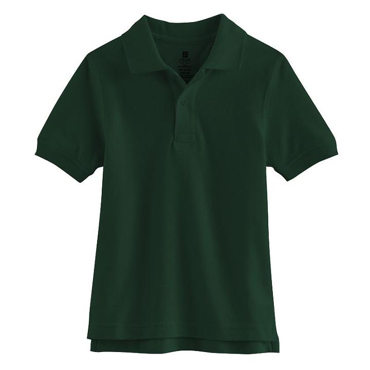 Boys 4-7 Chaps Pique School Uniform Polo, Boy's, Size: Small, Green Oth