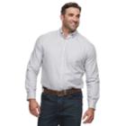 Big & Tall Croft & Barrow&reg; Regular-fit Easy-care Dobby Button-down Shirt, Men's, Size: Xl Tall, Med Grey