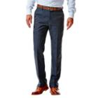 Big & Tall Haggar&reg; Straight-fit Performance Microfiber Slacks, Men's, Size: 46x34, Blue (navy)