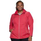 Plus Size Zeroxposur Lillian Hooded Soft Shell Jacket, Women's, Size: 2xl, Dark Pink