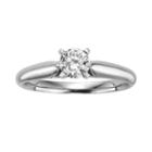 Round-cut Igl Certified Diamond Solitaire Engagement Ring In 14k White Gold (1/2 Ct. T.w.), Women's, Size: 6