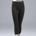 Plus Size Simply Vera Vera Wang Solid Capri Leggings, Women's, Size: 1xl, Black
