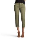 Women's Lee Cameron Easy Fit Crop Jeans, Size: 4 - Regular, Lt Green