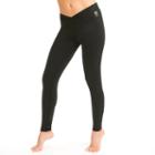 Women's Snow Angel Cybersilk V-waist Base Layer Leggings, Size: Regular, Black