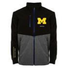 Men's Franchise Club Michigan Wolverines Fusion Softshell Jacket, Size: Small, Black