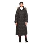 Women's Towne By London Fog Blake Hooded Puffer Jacket, Size: Large, Black