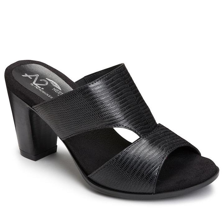 A2 By Aerosoles Yosemite Women's Block Heel Sandals, Size: Medium (9), Grey (charcoal)