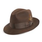 Men's Stetson Cannery Row Wool Felt Fedora, Size: Xxl, Brown