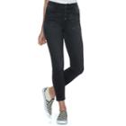 Juniors' So&reg; Button Fly Ankle Jeggings, Teens, Size: 11, Grey (charcoal)