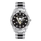 Men's Game Time Pittsburgh Penguins Heavy Hitter Watch, Silver
