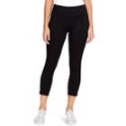 Women's Gloria Vanderbilt Crop Leggings, Size: Large, Black