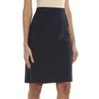 Women's Dana Buchman Solid Pencil Skirt, Size: 10, Blue