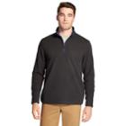 Men's Izod Classic-fit Fleece Quarter-zip Pullover, Size: Large, Grey (charcoal)