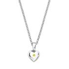 Little Diva Diamonds Kids' Sterling Silver Citrine Heart Pendant, Women's, Size: 16, Yellow