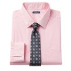 Big & Tall Croft & Barrow&reg; Classic-fit Striped Dress Shirt And Patterned Tie Boxed Set, Men's, Size: 20 38/9t, Pink
