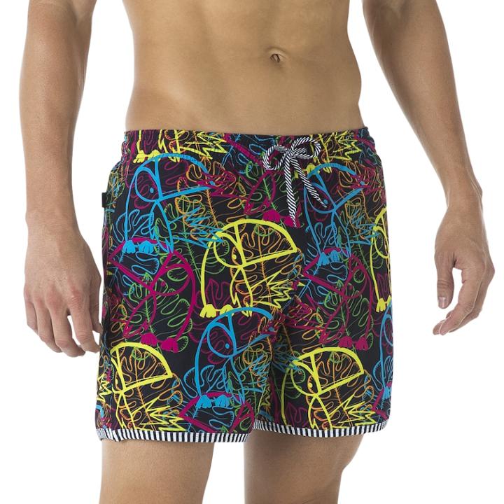 Men's Dolfin Uglies Shorty Swim Trunks, Size: Large, Graffiti Jungle