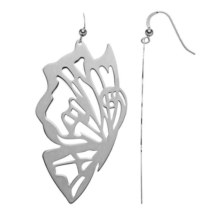 Amore By Simone I. Smith Openwork Butterfly Earrings, Women's, Silver