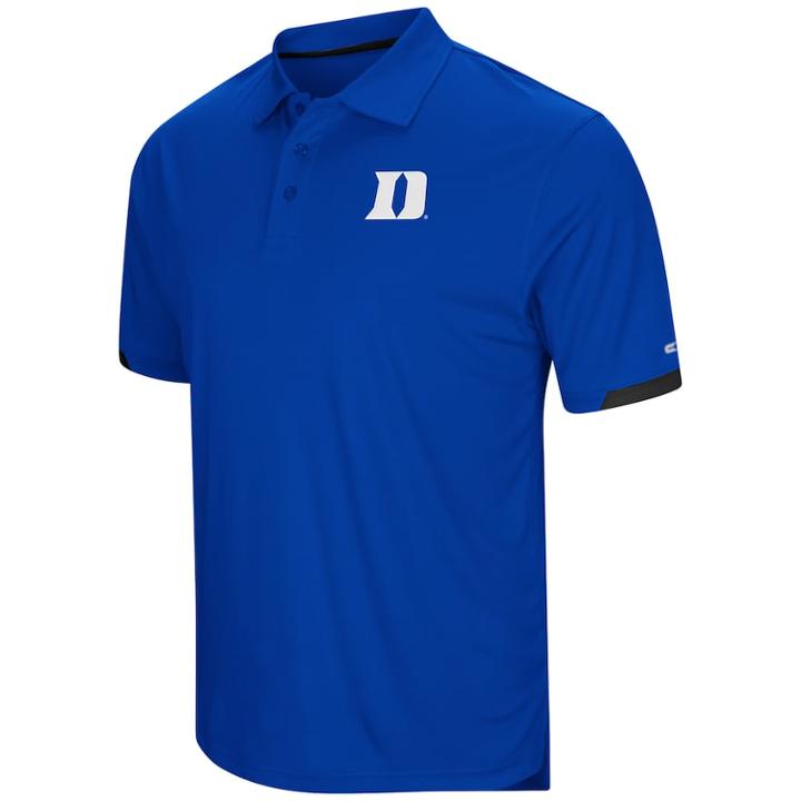Men's Colosseum Duke Blue Devils Loft Polo, Size: Large, Dark Blue