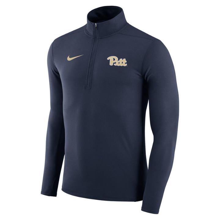 Men's Nike Pitt Panthers Dri-fit Element Pullover, Size: Medium, Blue (navy)