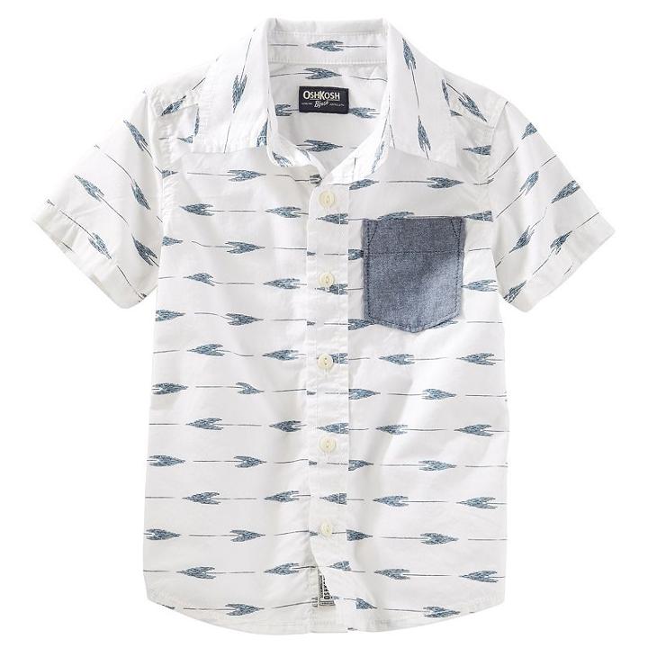 Boys 4-8 Oshkosh B'gosh&reg; Arrow Short-sleeved Poplin Shirt, Boy's, Size: 5, Ovrfl Oth