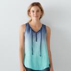 Women's Sonoma Goods For Life&trade; Challis Tank, Size: Large, Med Blue