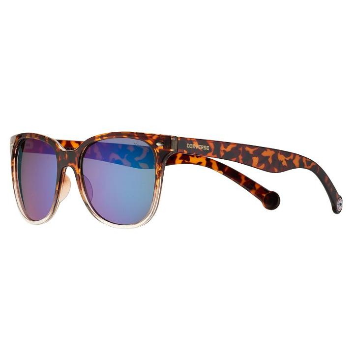 Converse H053 54mm Chuck Taylor Polarized Square Women's Sunglasses, Brown