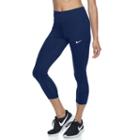 Women's Nike Power Sprinter Running Capri Leggings, Size: Large, Med Blue