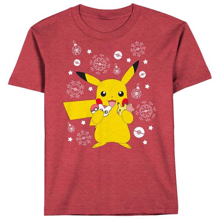 Boys 8-20 Pokemon Pikachu Cookies Tee, Size: Small, Med Red