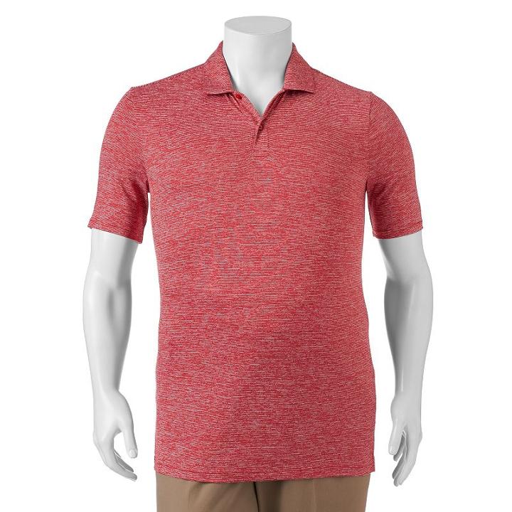 Big & Tall Fila Sport&reg; Classic-fit Striped Tru-dry Performance Polo, Men's, Size: 2xb, Med Red