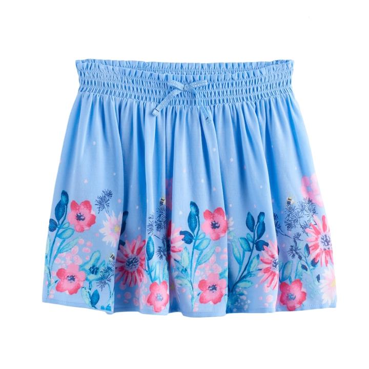 Girls 4-12 Sonoma Goods For Life&trade; Smocked Waist Skirt, Size: 7, Light Blue