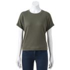 Women's Apt. 9&reg; Textured Boxy Top, Size: Xl, Green