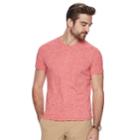 Men's Marc Anthony Slim-fit Shadow-dye Tee, Size: Xxl, Brt Red