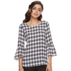 Women's Elle&trade; Bell-sleeve Top, Size: Xxl, White