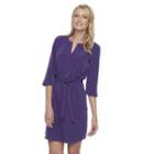 Women's Dana Buchman Shirtdress, Size: Large, Purple