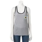 Juniors' The Print Shop Cheeseburger Buns Out Graphic Tank, Girl's, Size: Small, Dark Grey
