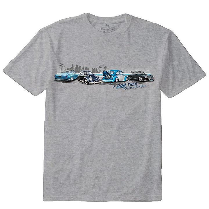 Men's Newport Blue Volkswagen I Dub Thee Original Bad Boys Tee, Size: Medium, Light Grey