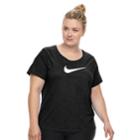 Plus Size Nike Swoosh Short Sleeve Graphic Tee, Women's, Size: 2xl, Grey (charcoal)