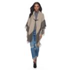 Apt. 9&reg; Colorblock Toggle Ruana, Women's, Black